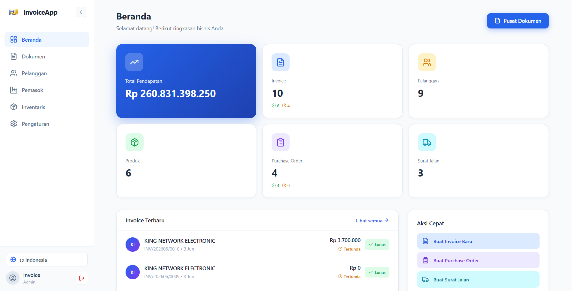 B2B Invoice & PO Management System - 1